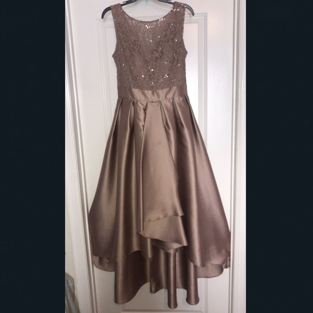 Tan/Grayish Cocktail Dress (IGNITE EVENING NEW YORK DRESS)